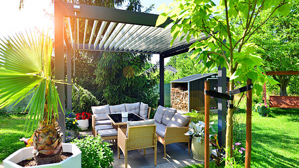Outdoor Living in Athens, GA taking shape as a crew builds a backyard patio and seating area